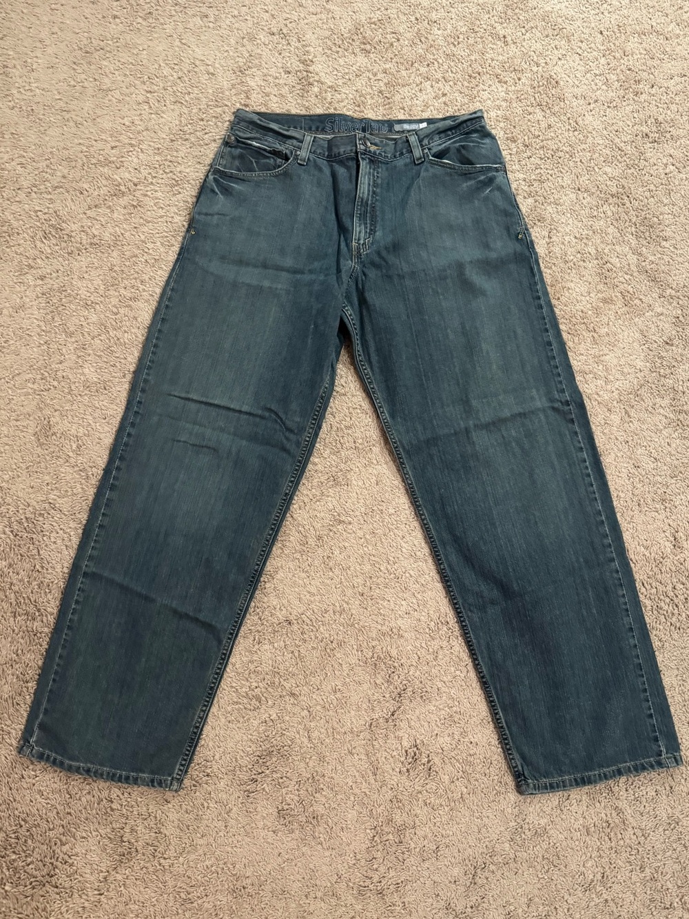 Silver Jeans Men's Relaxed Straight Denim in Dark Blue